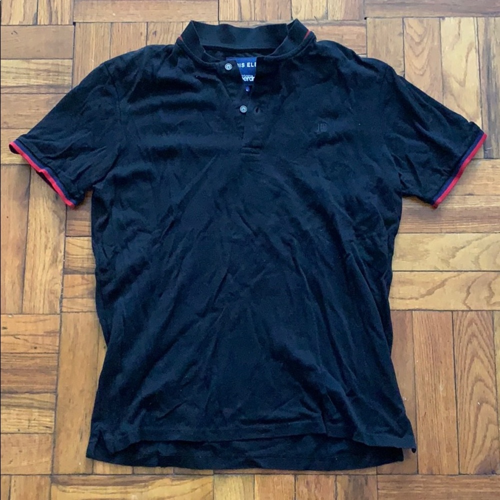 Idris Elba x Superdry collarless polo shirt